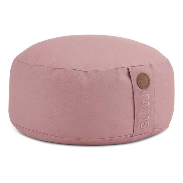 GOYOGI - CALM ORGANIC COTTON ROUND MEDITATION CUSHION | ROSE