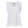 BLACK COLOUR - MAY V-NECK TOP | OFF WHITE BLACK COLOUR - MAY V-NECK TOP | OFF WHITE