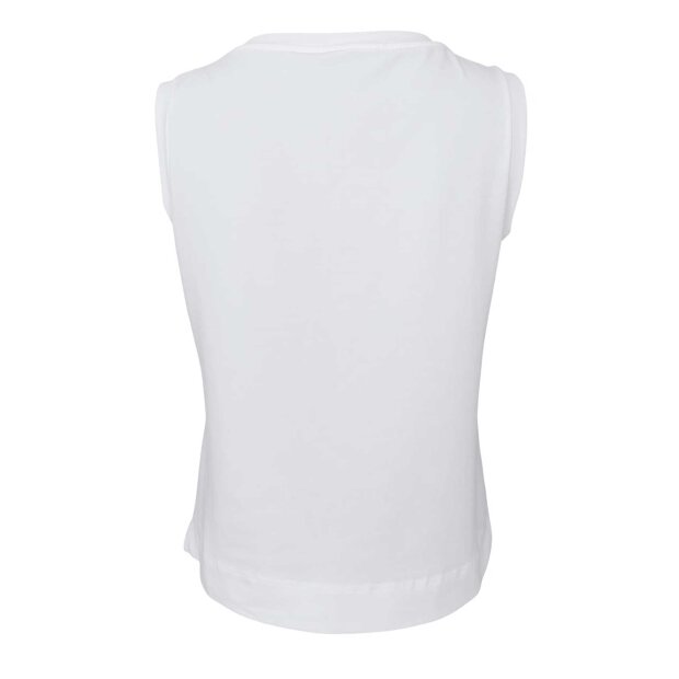 BLACK COLOUR - MAY V-NECK TOP | OFF WHITE