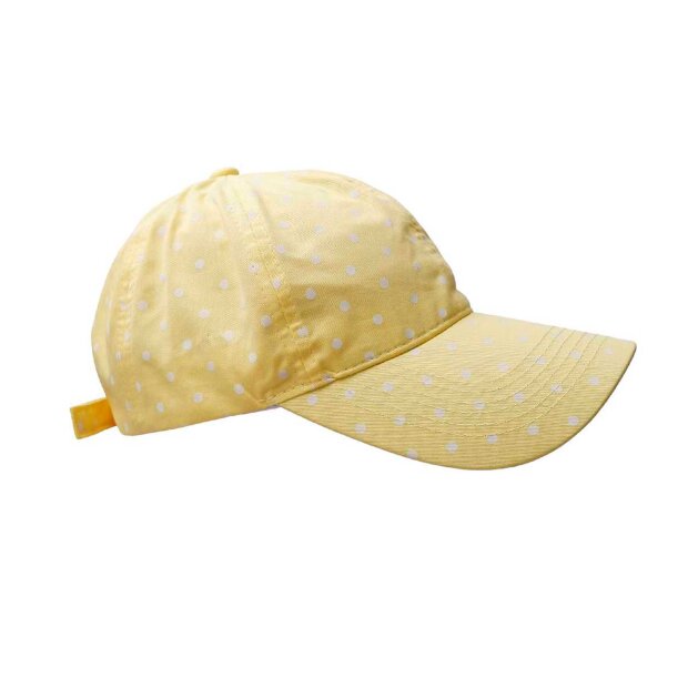 BLACK COLOUR - LULA DOTTED CAP | YELLOW
