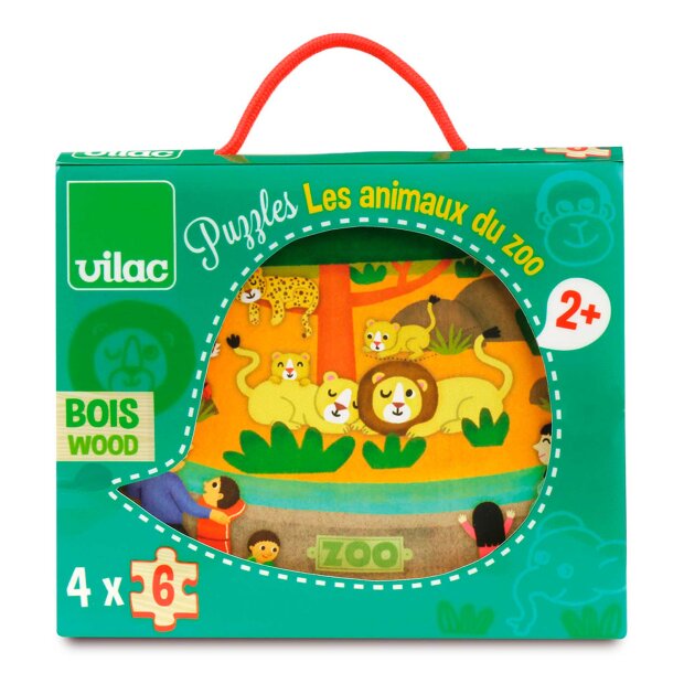 VILAC - PUSLESPIL - ZOO - 4X6 BRIKKER