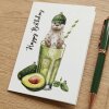 VANILLA FLY - LYKØNSKNINGSKORT | HAPPY BIRTHDAY - AVOCADO JUICE
