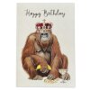 VANILLA FLY - LYKØNSKNINGSKORT | HAPPY BIRTHDAY - ORANGUTAN
