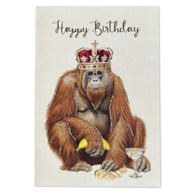 VANILLA FLY - LYKØNSKNINGSKORT | HAPPY BIRTHDAY - ORANGUTAN