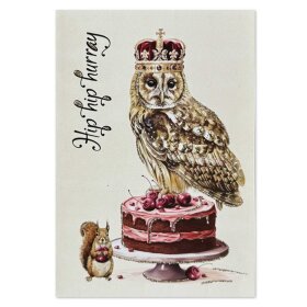 VANILLA FLY - LYKØNSKNINGSKORT | HIP HIP HURRAY - KING OWL