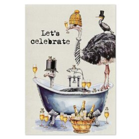 VANILLA FLY - LYKØNSKNINGSKORT | LET'S CELEBRATE - BATHTUB