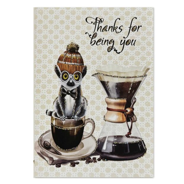 VANILLA FLY - LYKØNSKNINGSKORT | THANKS FOR BEING YOU - COFFEE