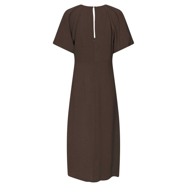 NEO NOIR - BOMBA STRUCTURE SOLID DRESS | DARK BROWN
