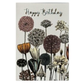 VANILLA FLY - LYKØNSKNINGSKORT | HAPPY BIRTHDAY - WILD FLOWERS