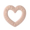 BIBS - BABY BITIE HEART BIDERING | BLUSH BIBS - BABY BITIE HEART BIDERING | BLUSH