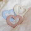 BIBS - BABY BITIE HEART BIDERING | BLUSH BIBS - BABY BITIE HEART BIDERING | BLUSH
