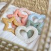 BIBS - BABY BITIE HEART BIDERING | BLUSH BIBS - BABY BITIE HEART BIDERING | BLUSH