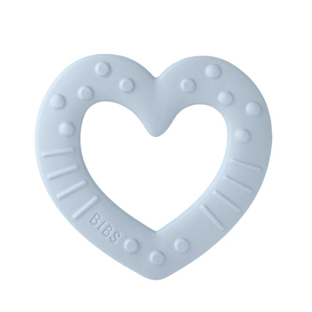 BIBS - BABY BITIE HEART BIDERING | BABY BLUE