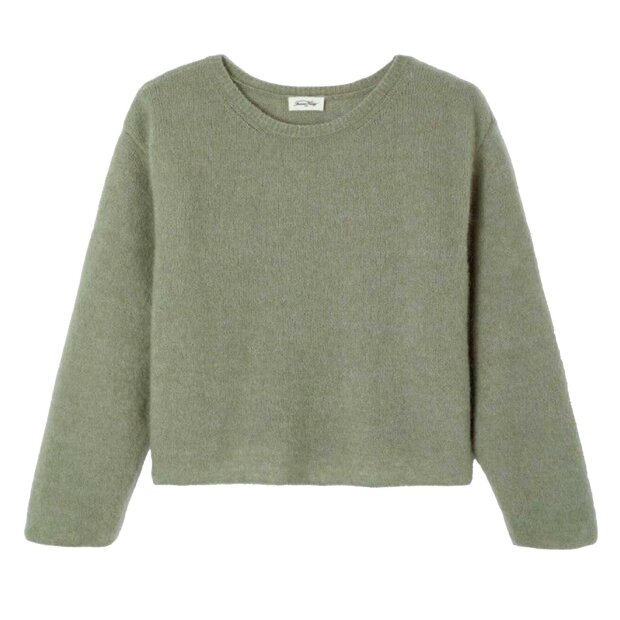 AMERICAN VINTAGE - VITOW SWEATER | KHAKI MULTI MELANGE
