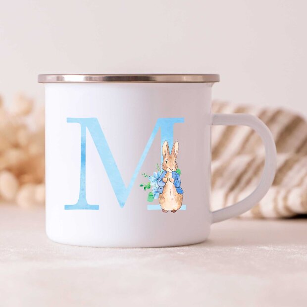 MY LITTLE NORDIC - BOGSTAV EMALJE KOP - BLÅ