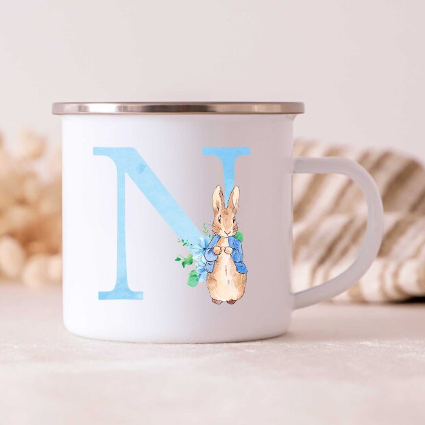 MY LITTLE NORDIC - BOGSTAV EMALJE KOP - BLÅ
