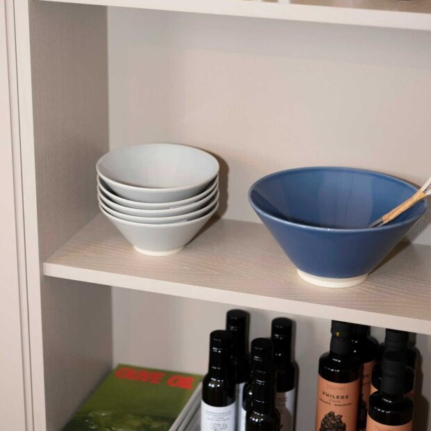STILLEBEN - MEMPHIS SERVING BOWL | DUSTY BLUE