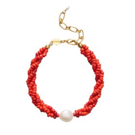 ANNI LU - SCARLET WAVE BRACELET | BRIGHT RED