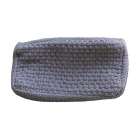 BY LOHN - STRIKKET CLUTCH | MED GREY MELANGE
