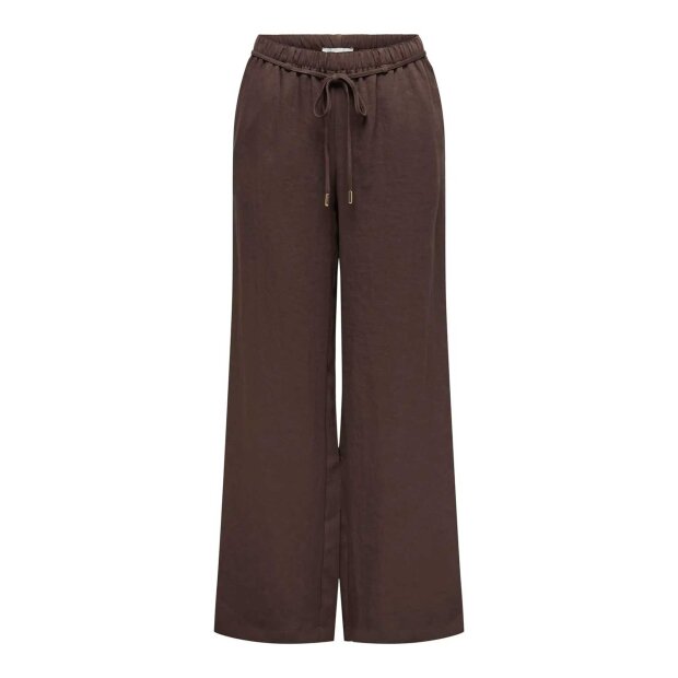 JDY - FINN MW BELT WIDE PANTS | COFFEE BEAN