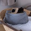 BY LOHN - STRIKKET CLUTCH | MED GREY MELANGE BY LOHN - STRIKKET CLUTCH | MED GREY MELANGE