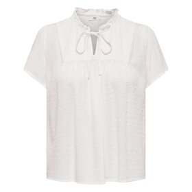 JDY - LIMA LIFE S/S TOP | CLOUD DANCER