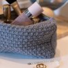 BY LOHN - STRIKKET CLUTCH | MED GREY MELANGE BY LOHN - STRIKKET CLUTCH | MED GREY MELANGE