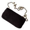 BY LOHN - KNITTED CLUTCH CROSSBODY CHAIN | CHOCLATE