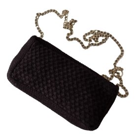 BY LOHN - KNITTED CLUTCH CROSSBODY CHAIN | CHOCLATE