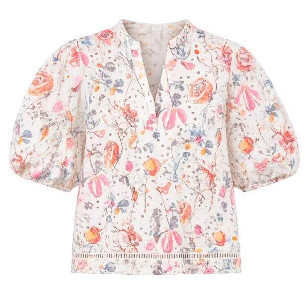 CONTINUE COPENHAGEN - KATARINA BLUSE | PRINT EMBRODERY