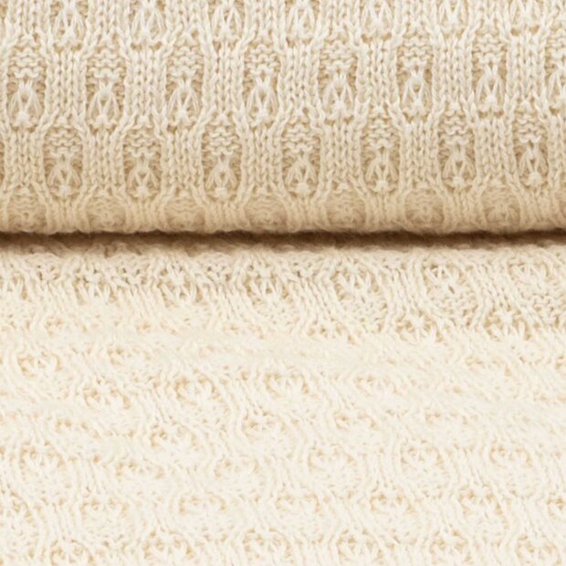 FANGA - VENTI POINTELLE BLANKET | ANTIQUE WHITE