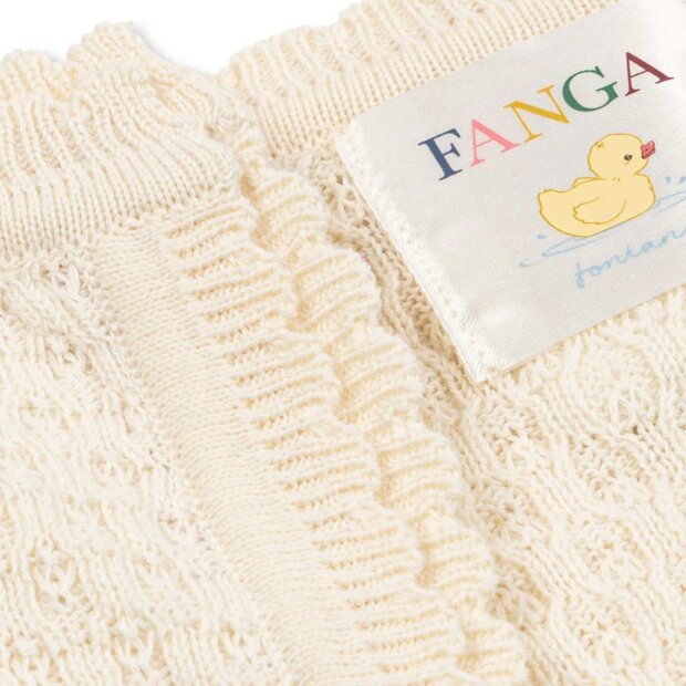 FANGA - VENTI POINTELLE BLANKET | ANTIQUE WHITE