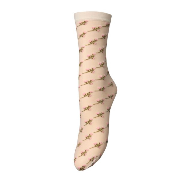 BECK SØNDERGAARD - FLORINOLA NYLON SOCK | BIRCH WHITE