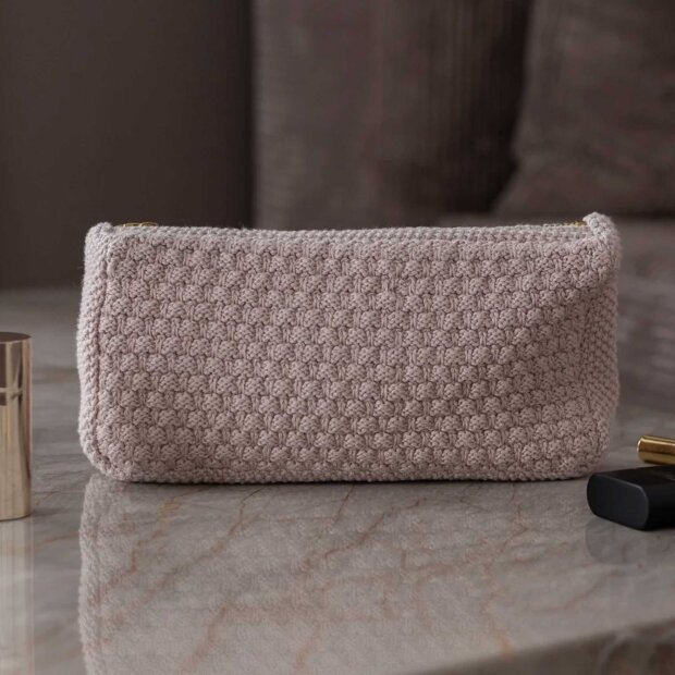 BY LOHN - STRIKKET CLUTCH | HUSTED VIOLET