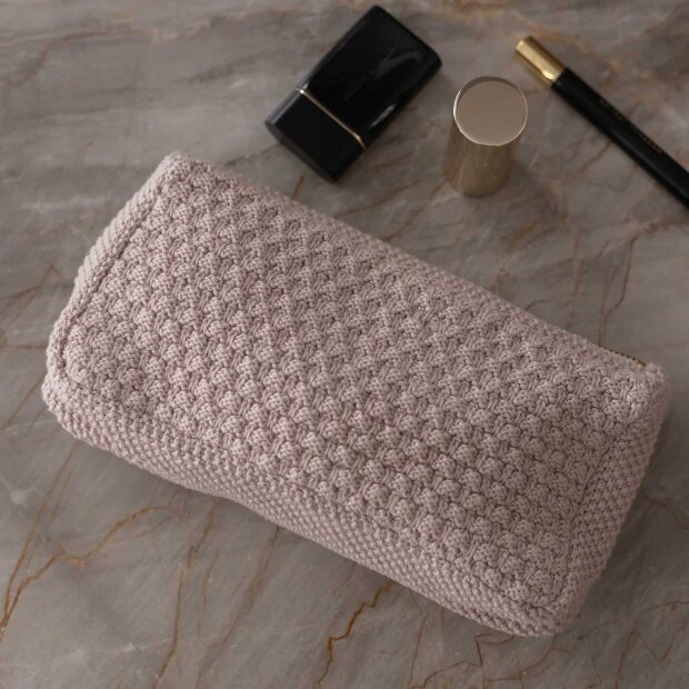 BY LOHN - STRIKKET CLUTCH | HUSTED VIOLET