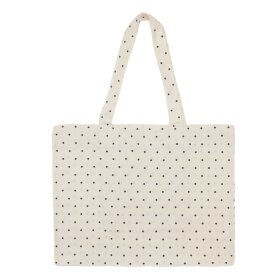 MOSHI MOSHI MIND - MEDIUM DOT BAG | ECRU/BLACK DOTS