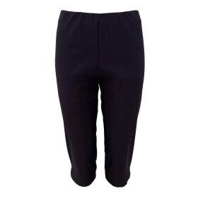BLACK COLOUR - BEATE CAPRI PANTS | BLACK