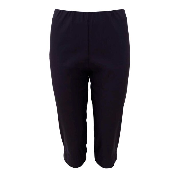 BLACK COLOUR - BEATE CAPRI PANTS | BLACK