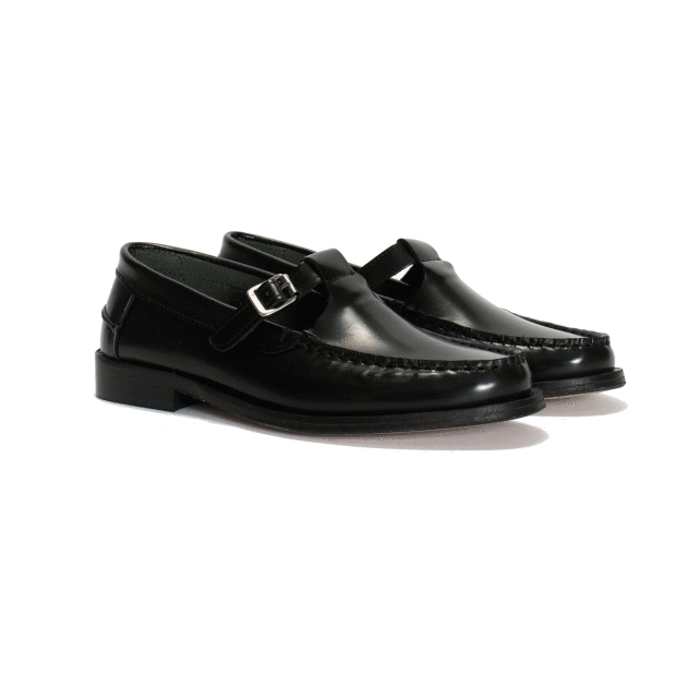 DICO Copenhagen - T-BAR LOAFER IN POLIDO LEATHER | BLACK