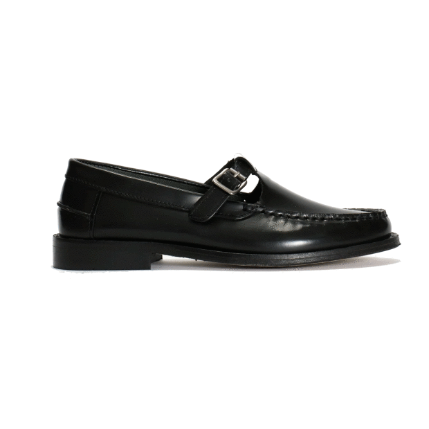 DICO Copenhagen - T-BAR LOAFER IN POLIDO LEATHER | BLACK