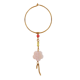 STINE A - CHERRY BLOSSOM HOOP EARRING