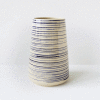 BORNHOLMS KERAMIKFABRIK - VASE MEDIUM | BLUE PINSTRIPE