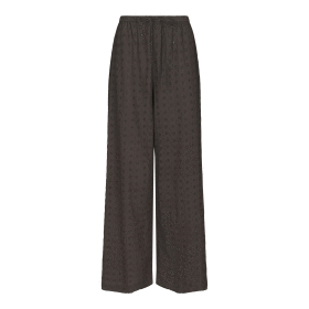 NEO NOIR - EMMEY EMB PANTS | DARK BROWN