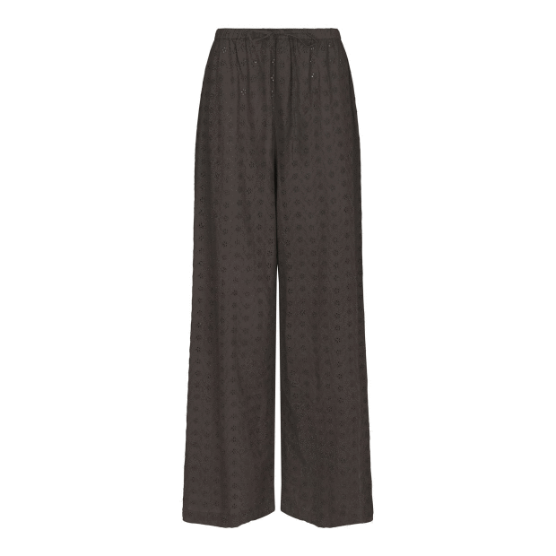 NEO NOIR - EMMEY EMB PANTS | DARK BROWN