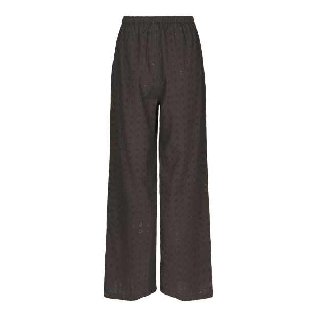 NEO NOIR - EMMEY EMB PANTS | DARK BROWN