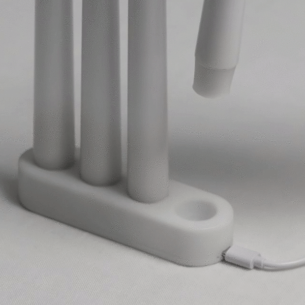 UYUNI - LED RECHARGEABLE BASE, TAPER 4 | WHITE