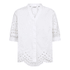CO COUTURE - POPPY EMB. V-SHIRT | WHITE CO COUTURE - POPPY EMB. V-SHIRT | WHITE