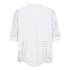 CO COUTURE - POPPY EMB. V-SHIRT | WHITE CO COUTURE - POPPY EMB. V-SHIRT | WHITE