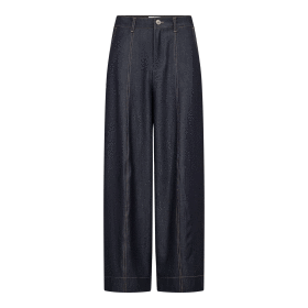 CO COUTURE - TERRY BARREL PANTS | NAVY DENIM