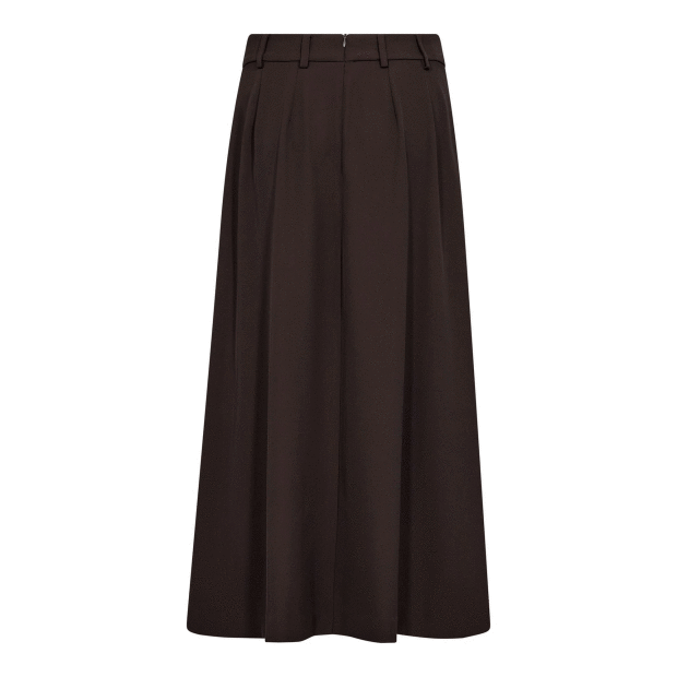 CO COUTURE - ALINI ANYA PLEAT SKIRT | DARK BROWN